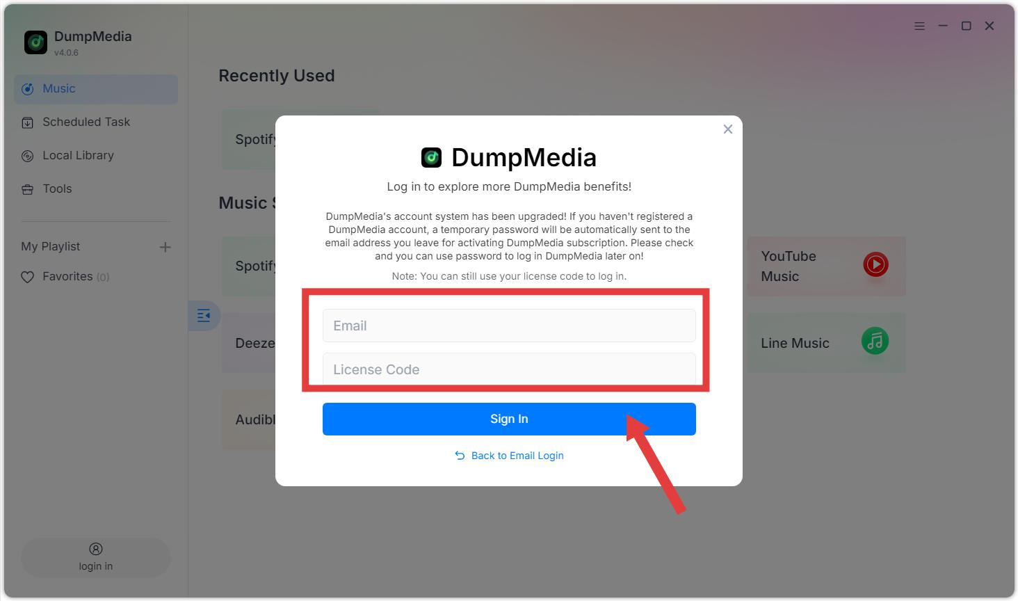 アクティブにしましょう DumpMedia ライセンスキー
