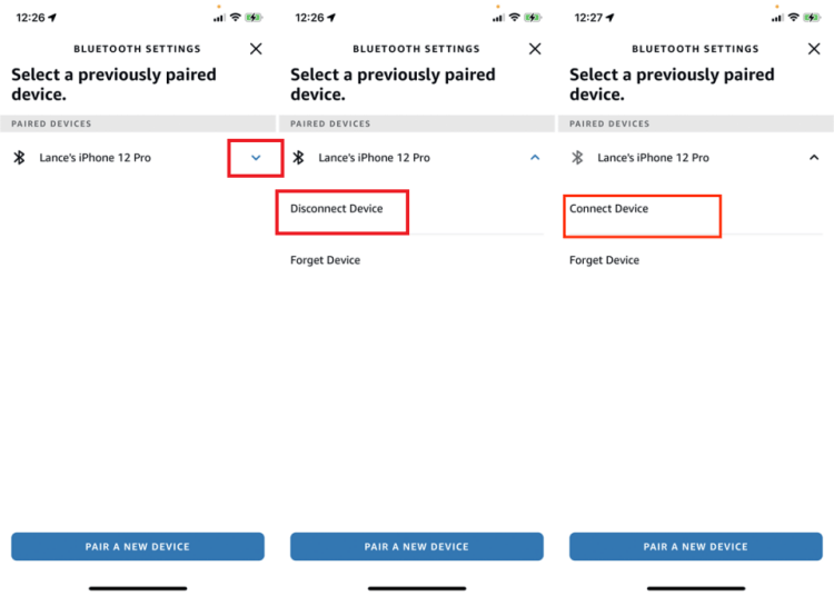 Bluetoothで接続する