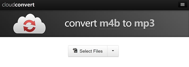 Cloudconvertを使用してM4BをMP3に変換する