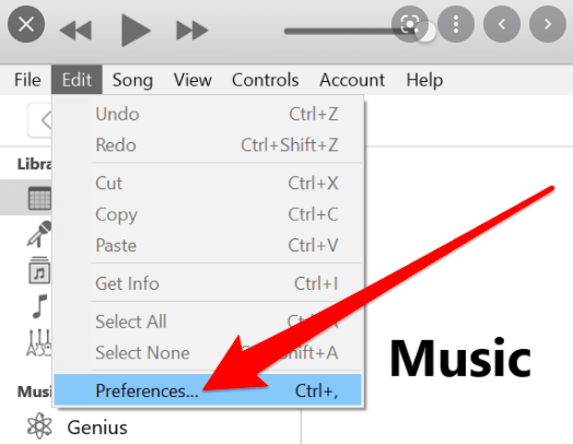 iTunesを開く