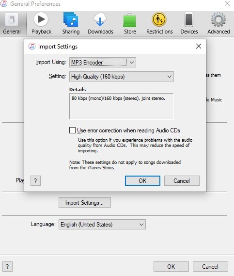 WindowsでのiTunesからMP3への変換