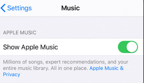 「AppleMusicを表示」を有効にして、iTunesの購入がiPhoneに表示されない問題を修正します