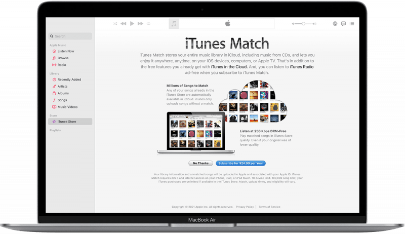 iTunes Matchを使用する