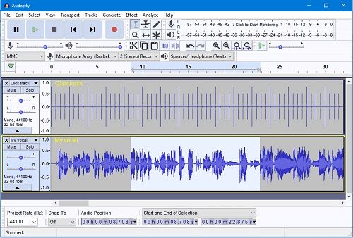 Audacity で Deezer のダウンロードした音楽を入手する
