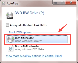 デフォルトの CD 書き込みプログラムを使用して PC で CD を書き込む