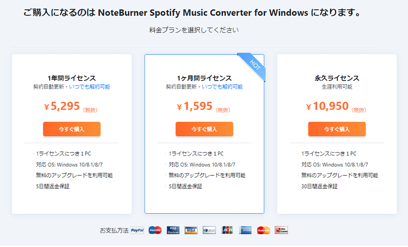 Spotify 音楽変換ソフト Noteburner