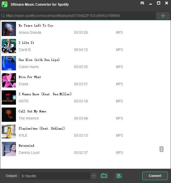 DrMare に Spotify の曲を追加する