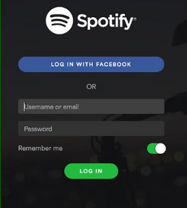 Spotifyアカウントにログインします