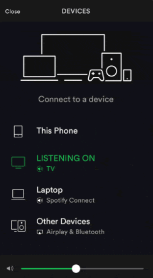 Spotify Connectにログインする