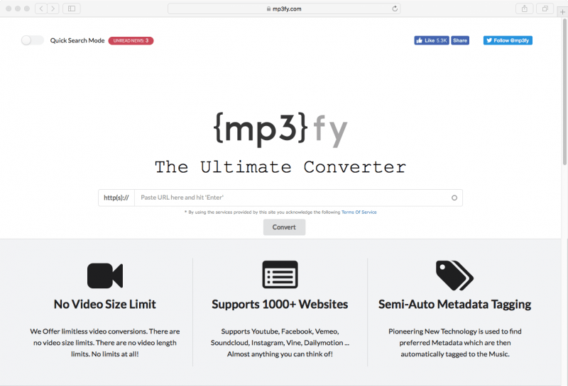 Mp3fy.comオンラインSpotifyダウンローダー