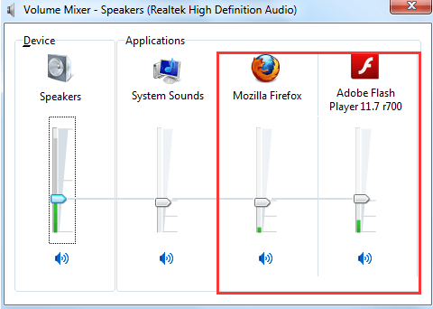 Windowsでサウンドを確認する