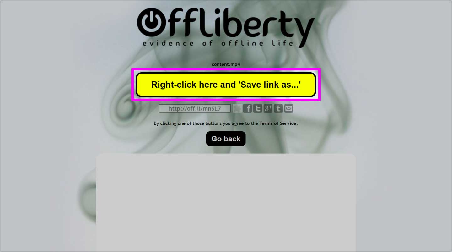 Offlibertyで動画をダウンロードする